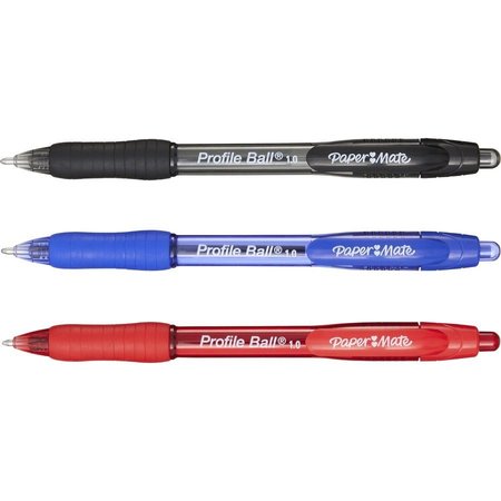 Paper Mate Ballpoint Pen, 1.0mm Point, 1/4"Wx5-1/2"Lx1/4"H, 12/DZ, BE PK PAP2095462